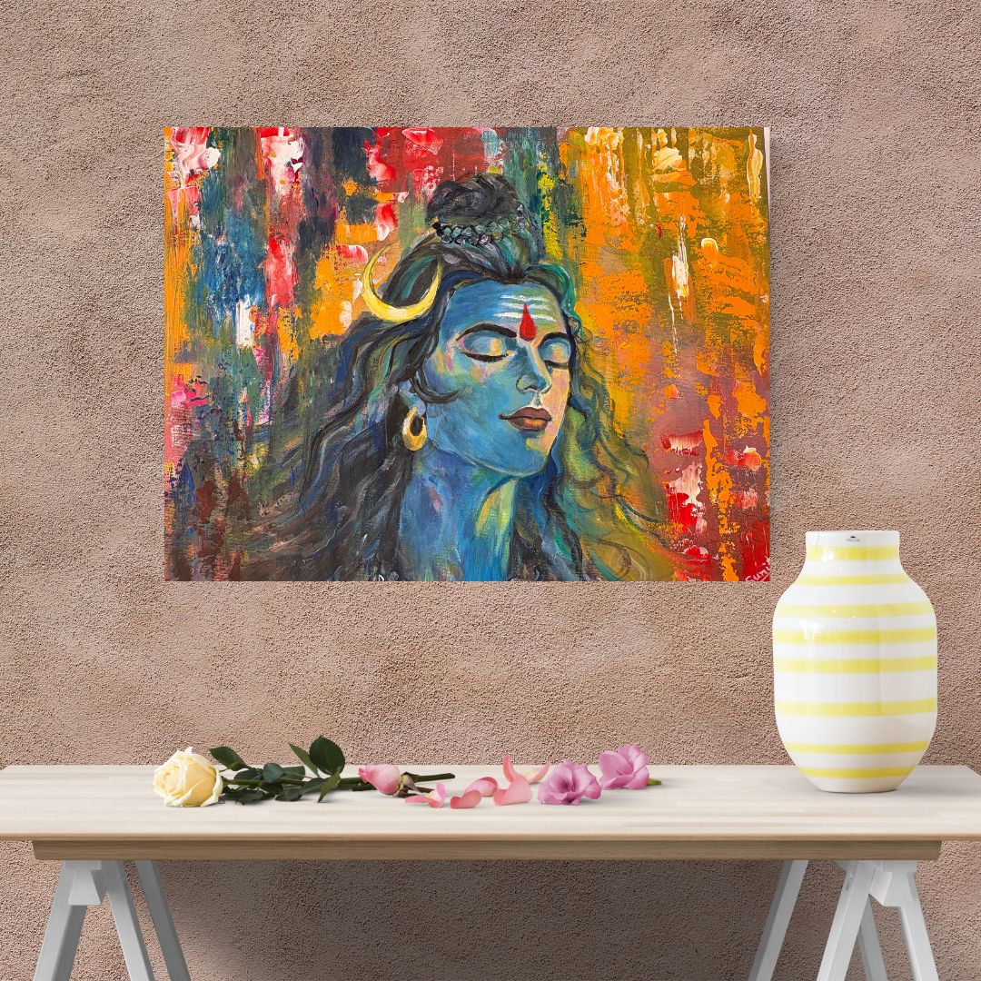 Meditative Lord Shiva